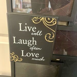 Inspirational Black and Gold Wall Art Decor